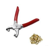 Eyelet Grommet Pliers 1/4 Inch Hole Stainless Steel Canvas Leather Fabric Setter Kit for 100pcs Rivets for Repairs and Craft Projects