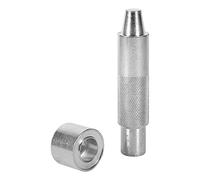 Eyelet Hole Punch Tool Die Kit Grommet Setter Hollow Punch Eyelet Rivet Grommet Kit for Leather Craft Clothing Fabric Curtain Eyelet Hand Setter (1400# 17mm)