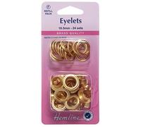 Eyelets : 10.5mm, Gold