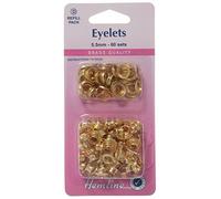 Eyelets : 5.5mm, Gold