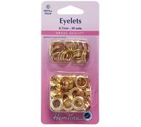 Eyelets : 8.7mm, Gold