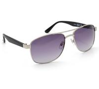 Eyelevel Madrid in Matt Black and Silver, Light Weight, Durable Design - Sunglasses for Men - With UV400 Protection & High Quality, Grey Gradient CAT3 Lens.