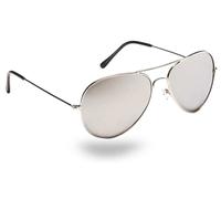 Eyelevel Squadron Silver Unisex Pilot Style Sunglasses, One Size