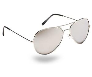 Eyelevel Squadron Silver Unisex Pilot Style Sunglasses, One Size with cat3 Silver lens
