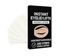 Eyelid Lifter Strips - Invisible Eyelid Tape | Waterproof No-Glue Eye Lift Strip, Natural Multi-Shape Adaptation, 240-Piece Set for Girls, Daily Routine, Travel, Date Night