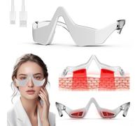 Eyelift Device, Eyelift Device with Red Light, Eye Bag Remover Glasses, Red Light Under Eye Therapy, Bag Remover with Heatings, Remove Dark Circles, Puffy Eyes, Relax Eyes Strain, for aldult