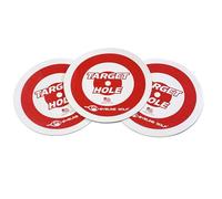 EyeLine Golf Target Holes - Practice Training Aid for Precision Practice on Green. Indoors/Outdoors. Toss to Create Simple Speed Control Targets. Red and White-Easy to See. Pack - 3. Made in USA