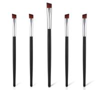 Eyeliner Brush, Eyeliner Brush, Make-Up Brush Set, Eyeliner Brush, Eyebrow Brush, Thin Eyeliner Brush Set, Eyebrow Brush, Eye Make-Up Tool (Black)