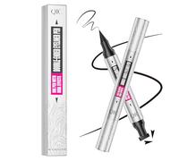 Eyeliner Pencil for Make up, 2-in-1 Winged Eyeliner Pen with Waterproof Smudge-Proof Formula Long-Lasting Cat Eye Stamp for All-Day Wear, Perfect for Winged Liner & Daily Eye Makeup