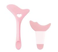 Eyeliner Stencil 2Pcs Wing Tips Silicone Makeup Tool Kit Reusable Aid Eye Liner Eye Applicator Guide Tool Multifunctional Eyeshadow Mascara Shield Eyelash Quick Pads Easy to Use (Pink)