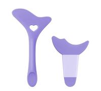 Eyeliner Stencil 2Pcs Wing Tips Silicone Makeup Tool Kit Reusable Aid Eye Liner Eye Applicator Guide Tool Multifunctional Eyeshadow Mascara Shield Eyelash Quick Pads Easy to Use (Purple)