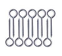Eyenets 10Pcs M5 x 65mm Vine Eye Bolts - 304 Stainless Steel Eye Screws for DIY Crafts & Hanging Wooden Frames