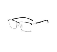 EYEphd progressive multifocal photochromic men's reading glasses pure titanium frame outdoor reader/UV400,Silver,+2.5