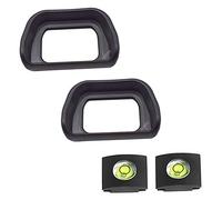 Eyepiece Eyecup Viewfinder Eye Cup for Sony Alpha A6100 A6300 A6000 NEX-6 NEX-7 Digital Camera for viewfinder FDA-EV2S (2-Pack),ULBTER FDA-EP10 Eyepiece Eye cup with Hot Shoe Cover