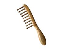 Eyepkildly Green Sandalwood Nine Teeth Meridian Massage Comb for Hair Growth, Scalp Massage, Facial Care and Body Relaxation, Unique Gift for Women and Men, Size 7.9x1.8 inches, Color Green, HAIR COMB