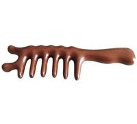 Eyepkildly Massage Comb Scalp Massage Comb Gua Sha Wooden Wide Tooth Hair Comb Green Sandalwood Head Massager for Hair Growth Hair Massage Wood Gift for Women Men (02Unique)