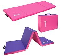 eyepower 180x60 Foldable Gymnastics Mat for Home - Padded Gym Surface Thick 5cm - Folding Excercise Cushion - Workout Base for Pilates Fitness Yoga - Judo Tatami Training Crash Pad