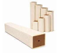 eyepower 20 cm Cat Scratching Post Replacement - M8 Thread - 9 x 9 cm Square Sisal Column with Stable Core - Durable Scratch Tree Pole for Cats Furniture Repair - Long Lasting Natural Sisal Accessory