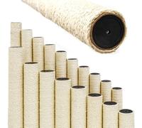 EYEPOWER 25 cm Paw Friend Diameter 9.2 cm: M8 Sisal Post for Scratching Post Replacement Post 100% Natural Sisal Post Scratching Post Robust Scratching Post for Cats Cat Scratching Post