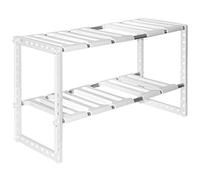 eyepower Under Sink Storage Rack Telescopic 39-67 cm Kitchen Organisation White