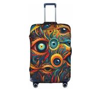 Eyes 2 Durable Elastic Suitcase Cover - Protect and Distinguish Your Luggage