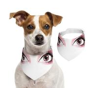 Eyes Dog Bandanas,Summer Bandanas for Dogs Washable Adjustable Dog Triangle Scarf Bibs Cute Pet Bibs for Medium Large Dogs Puppy and Cats Small