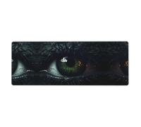 Eyes in The Dark Extra-Large Keyboard and Mouse pad (12x31.5 inches), Suitable for Computers, Game Consoles, etc., Suitable for Both Office and Study, improving Efficiency and Comfort!