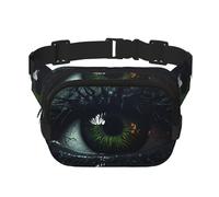Eyes in the Dark Printed multifunctional waist bag, unisex trendy messenger bag, travel sports storage bag