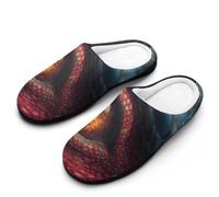 Eyes of A Terrifying Creature Cotton Men's Slip-on Slippers 9-10（42-43）