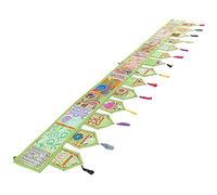 Eyes of India - 78" Green Patchwork Embroidered Door Window Door Valance Indian Bohemian Accent Boho Chic Handmade