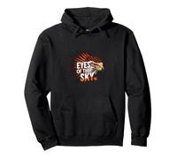 Eyes Of The Sky Hawk Eagle Predator Bird Of Prey Pullover Hoodie
