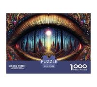 Eyes of Wonder 1000 Pieces Recycled Paper Puzzle for Adults -Eye Landscape Illusion Art Educational Game Decompression Fun Present52x38cm/1000pcs