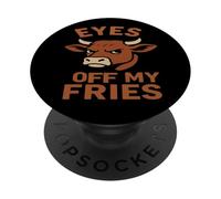 Eyes Off My Fries - Angry Bull PopSockets Adhesive PopGrip