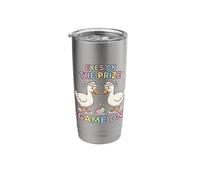 Eyes On The Prize Game On Easter Goose Stainless Steel Insulated Tumbler