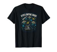 Eyes on The Skies UFO Watcher Satellite Orb UAP Phenomena T-Shirt