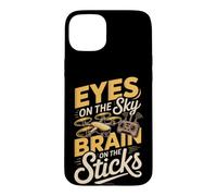 Eyes on the Sky Brain on the Sticks Drone FPV Case for iPhone 15 Plus