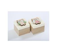 (Eyes Open) Mini Owl Wooden Trinket Box in 2 Designs