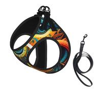 Eyes Print Pet Leash Vest,For Small Dogs,Adjustable And Comfortable Cat Puppy Essentials