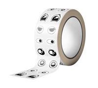 Eyes Stickers, Cartoon Expressions, 6x3cm, Eye Decals, Sticker Roll, Cute Design, for Kids, Classroom, Stationery