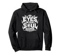 Eyes Wide Soul Gone Skull Techno Rave Festival Art Pullover Hoodie
