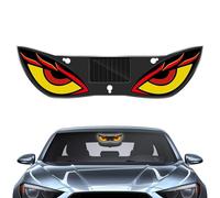 Eyes Windshield - Solar Powered Dynamic Safety | LED Eyes Display Windscreen, Suitable for Trucks Camper Saloon Van Vehicle Travel Road Trip Outdoor