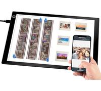 Eyesen Magnetic Slide Viewer Light Pad, Ultra-Thin A4 USB Powered Light Scanner for old Photo Slide and Film Negative Scanning with 3 Levels of Brightness, Tattoo Drawing, Artist Sketching, Stenciling, C401B-TY