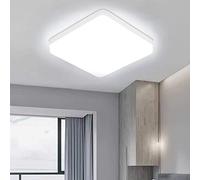 Eyesgood Led Ceiling Light 36W Bathroom Lights Ceiling Square 6500K Daylight Modern White 3240LM Bright IP44 Waterproof Flush Mounted Lighting Fixture for Bedroom Living Room Kitchen Ultra Thin