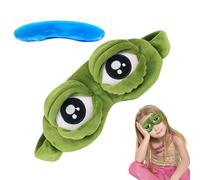 Eyeshades for Sleeping Cute - 3D Frog Rest Aid Sleep Patch, 1pc Fun Animal Eye for Deep Relaxation, Sleep Eye Face Cover with Padded Relief, Bedtime Supplies, Soft Pads for Women, Men and Travel