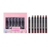 Eyeshadow Crayon - 1.2g x6 High Pigmented Makeup Pencils, Long Lasting Colour Sticks, Smooth sweatproof Eye Cosmetic Set | Waterproof Beauty Styling, Daily Wear, Dates, Celebrations, Travel