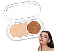 Eyeshadow Duo,Shimmer Eyeshadow Double Colors Palette,Shimmer Glitter Eyeshadows,Eye Makeup,High Pigment Eye Shadow Powder,Bright Eye Shadow,Durable and Long-Lasting Waterproof Makeup Palette(01#)