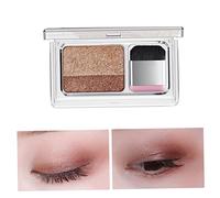 Eyeshadow Lazy Double Colors Glitter Eyeshadow Waterproof Long Lasting for Beginner Colorful Two-Color Eyeshadow Double Colors Glitter Eye Shadow Palette Eyeshadow for Beignner Eyeshadow With Glitter