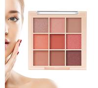 Eyeshadow Makeup - Professional 9 Colors Eyeshadow Makeup,Natural Long Lasting Multicolor Nude Eye, for Beginners