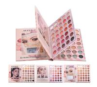 Eyeshadow Palette, 105 Colours, Abrasion-Resistant, Radiant Colours, Book-shaped Travel Eyeshadow Palette, Suitable for Women, Girls and Teenagers, Suitable for Everyday, Party, Travel and Daily Use