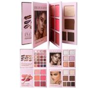 Eyeshadow Palette, 43 Colours Eyeshadow with Shimmer Effect - Glitter Blush Palette for the Face | For Daily Use Party Birthday Dates Photo Shoots Wedding Event Work Women Brides